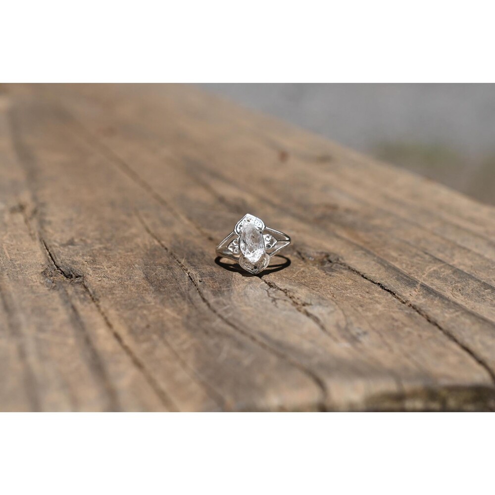 Raw Lake County Diamond Engagement Ring